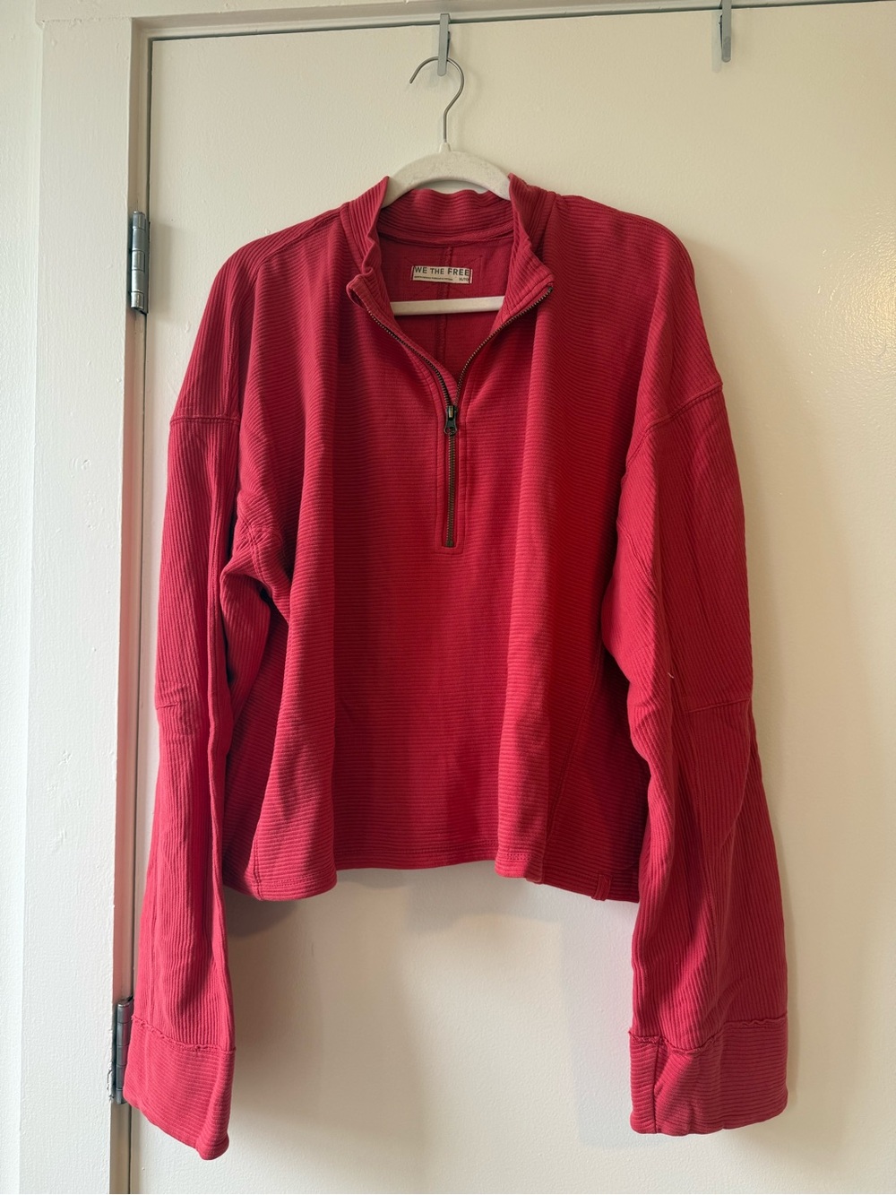Free People Cropped Half-Zip